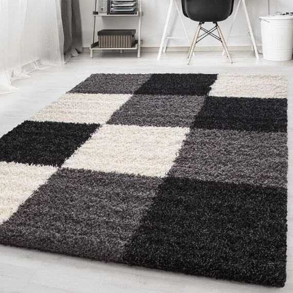 Tapis shaggy graphique design Vita